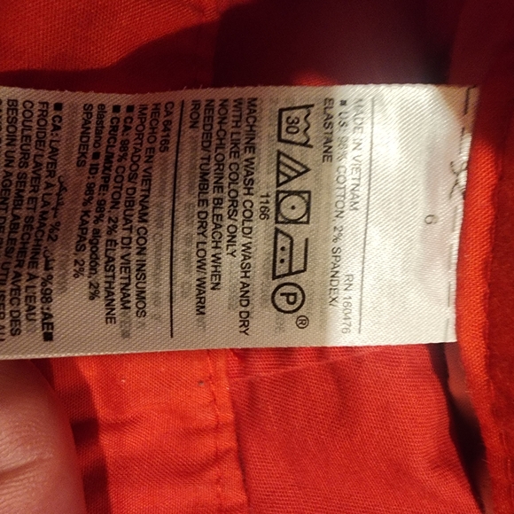 Red Women's Shorts - Picture 5 of 6